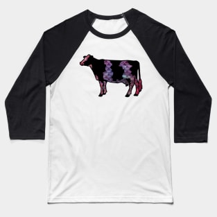 Mermaid Scales Dairy Cow Silhouette  - NOT FOR RESALE WITHOUT PERMISSION Baseball T-Shirt